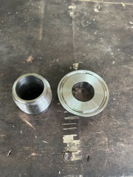 Ferrule DN25 3 way T port DIRECT MOUNTING for ferrule clamp Pneumatic Actuator RATDA52 