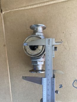 Ferrule DN25 3 way T port DIRECT MOUNTING for ferrule clamp Pneumatic Actuator RATDA52 