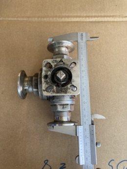 Ferrule DN25 3 way T port DIRECT MOUNTING for ferrule clamp Pneumatic Actuator RATDA52 