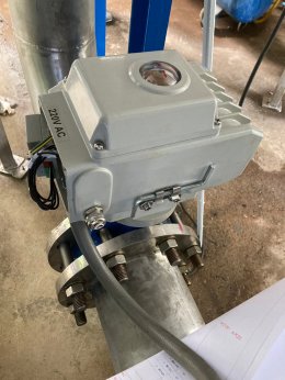 Control valve 4-20mA Motor actuated butterfly valve 