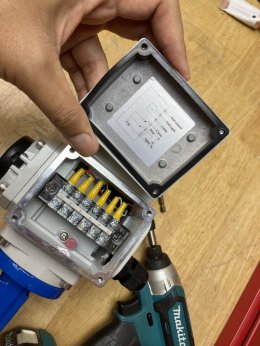 2 นิ้ว วาล์วปีกผีเสื้อ Butterfly valve ประกอบหัวขับวาล์ว AKK05 ขนานแรงบิด 50 นิวตัน-เมตร เปิด-ปิดน้ำไฟฟ้า 220VAC   