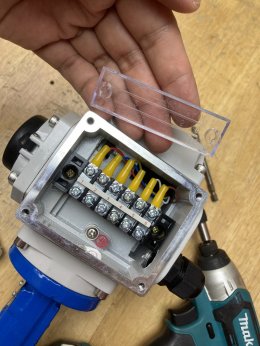 2 นิ้ว วาล์วปีกผีเสื้อ Butterfly valve ประกอบหัวขับวาล์ว AKK05 ขนานแรงบิด 50 นิวตัน-เมตร เปิด-ปิดน้ำไฟฟ้า 220VAC   