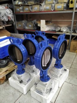 butterfly valve 6 นิ้ว บัตเตอร์ฟลายวาล์ว เปิด/ปิด ด้วยมอเตอร์ไฟฟ้า