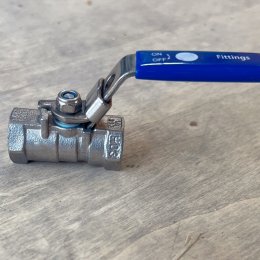 Ball Valve 1PC Stainless Steel 316 1/4" DN08 1,000WOG