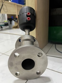 Angle seat valve DN50 flanged 10K