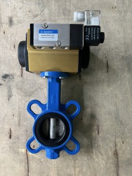 2" บัตเตอร์ฟลายวาล์ว ประกอบ หัวขับลม SIRCA AP02 โซลินอยด์วาล์ว SDPC 4M310-08