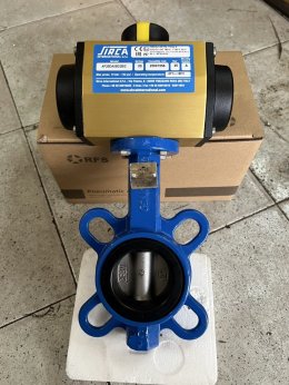 2" บัตเตอร์ฟลายวาล์ว ประกอบ หัวขับลม SIRCA AP02 โซลินอยด์วาล์ว SDPC 4M310-08