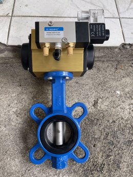 2" บัตเตอร์ฟลายวาล์ว ประกอบ หัวขับลม SIRCA AP02 โซลินอยด์วาล์ว SDPC 4M310-08