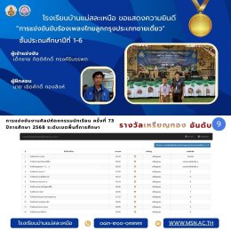การแข่งขันงานศิลปหัตถกรรมนักเรียน ครั้งที่ 73  ปีการศึกษา 2568 ระดับเขตพื้นที่การศึกษา 