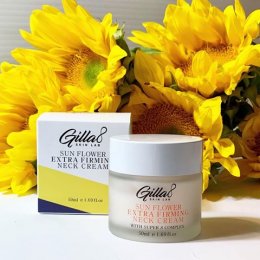รีวิว Gilla8 Sunflower Extra Firming Neck Cream! ครีมคอ เพื่อผิวนุ่ม ชุ่มชื้น ลดริ้วรอย กระจ่างใสเสมอใบหน้า