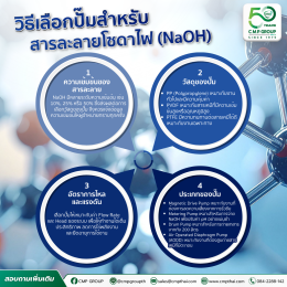 วิธีเลือกปั๊มสำหรับสารละลายโซดาไฟ (NaOH) เลือกอย่างไรให้ปลอดภัยและยืดอายุการใช้งาน