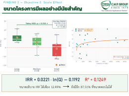 เปรียบเทียบความคุ้มค่าของการนำน้ำเสียกลับมาใช้ใหม่