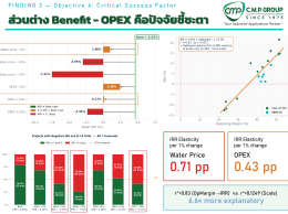 เปรียบเทียบความคุ้มค่าของการนำน้ำเสียกลับมาใช้ใหม่