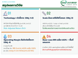 เปรียบเทียบความคุ้มค่าของการนำน้ำเสียกลับมาใช้ใหม่