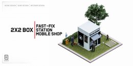 งานออกแบบคีออส ตู้คีออสขายมือถือ fast-fix station l บริการออกแบบ ผลิต และติดตั้งครบวงจร