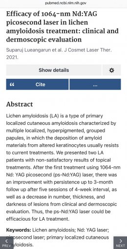 ผื่น lichen amyloidosus (หรือ amyloidosis) มีลักษณะอย่างไร ดูแลได้อย่างไร 