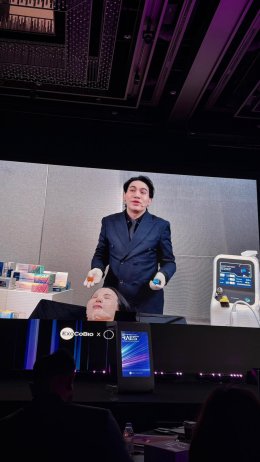 Program Xtherma (TenTherma) for facial tightening Live Demonstration at RAES 2025 conference in Seoul, Korea