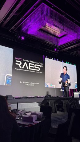 Program Xtherma (TenTherma) for facial tightening Live Demonstration at RAES 2025 conference in Seoul, Korea