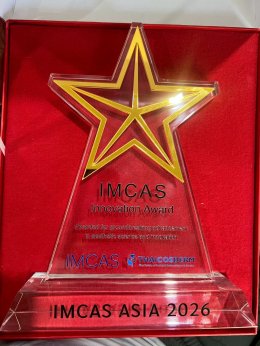 ผศ. นพ. ศุภะรุจ เลื่องอรุณ ได้รับรางวัล IMCAS Asia 2026 Innovation Award
