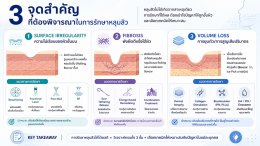 3 จุดสำคัญที่ต้องพิจารณาในการรักษาหลุมสิว: Surface Irregularity, Fibrosis และ Volume Loss