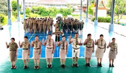 พิธีทบทวนคำปฏิญาณ วันคล้ายวันสถาปนาคณะลูกเสือแห่งชาติ