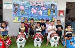 น้อง ๆ อนุบาล 1-3 ทำกระทง...วันลอยกระทง