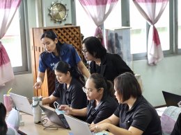 ให้การต้อนรับคณะศึกษาดูงาน...โรงเรียนอนุบาลวัดอุทยานนที