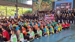 บรรยากาศการเข้าค่ายอบรมนักเรียนแกนนำ (