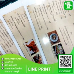 Color printed with waterproof plastic coating