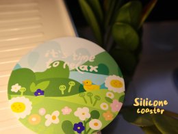 รับทำแผ่นซิลิโคนรองแก้วน้ำ (Silicone Coaster)