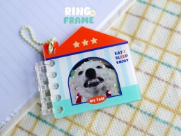 พวงกุญแจสมุดภาพอะคริลิค (acrylic ring frame)