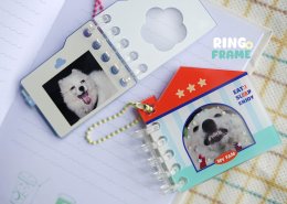 พวงกุญแจสมุดภาพอะคริลิค (acrylic ring frame)