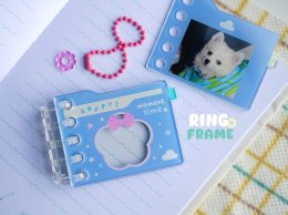 พวงกุญแจสมุดภาพอะคริลิค (acrylic ring frame)