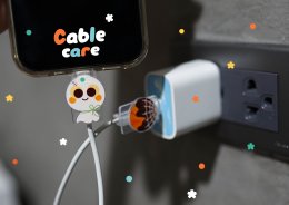 Cable Care อะคริลิคติดที่ถนอมสายชาร์จ