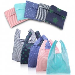ถุงผ้าพับได้ ถุงผ้าช้อปปิ้ง ถุงผ้าร่ม Nylon Folding Bag