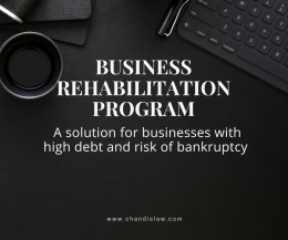 Business rehabilitation program: A solution for businesses with high debt and risk of bankruptcy 