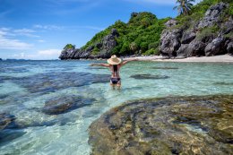 ดำน้ำทะเลชุมพร เกาะง่ามน้อย เกาะง่ามใหญ่ หินแพ เกาะกะโหลก เกาะทะลุ(วันคู่)
