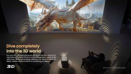  Hisense M2 Pro รุ่น Trichroma 4K Laser Smart Mini Projector (Global Version)