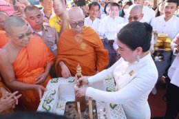 พิธีวางศิลาฤกษ์สร้างโรงพยาบาลพระมงคลเทพมุนี (สด จนฺทสโร)