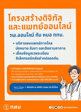 โครงการ โรงพยาบาล กทม. ทุกมุมเมือง ผสานเทคโนโลยีเข้ากับการบริการชุมชน ยกระดับมาตรฐานระบบสุขภาพคนเมือง