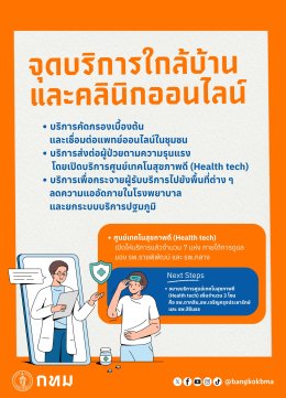 โครงการ โรงพยาบาล กทม. ทุกมุมเมือง ผสานเทคโนโลยีเข้ากับการบริการชุมชน ยกระดับมาตรฐานระบบสุขภาพคนเมือง