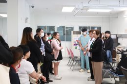 คณะจากสถาบันการพยาบาลศรีสวรินทิรา สภากาชาดไทย สาขาการพยาบาลผู้ป่วยแบบประคับประคอง เพื่อแลกเปลี่ยนเรียนรู้ ด้านการบริการดูแลผู้ป่วยแบบประคับประคองและระยะท้าย