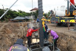 พิธียกเสาเอกเป็นปฐมฤกษ์ อาคารพระมงคลเทพมุนี (สด จนฺทสโร) 