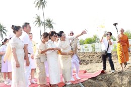 พิธียกเสาเอกเป็นปฐมฤกษ์ อาคารพระมงคลเทพมุนี (สด จนฺทสโร) 