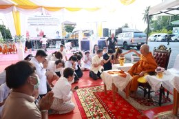 พิธียกเสาเอกเป็นปฐมฤกษ์ อาคารพระมงคลเทพมุนี (สด จนฺทสโร) 