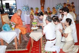 พิธียกเสาเอกเป็นปฐมฤกษ์ อาคารพระมงคลเทพมุนี (สด จนฺทสโร) 