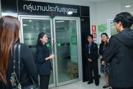 ต้อนรับโรงพยาบาลหลวงพ่อทวีศักดิ์ ชุตินฺธโร อุทิศ ในโอกาสเข้าศึกษาดูงานด้าน "การบริหารจัดการศูนย์ฟื้นฟูผู้ป่วย"