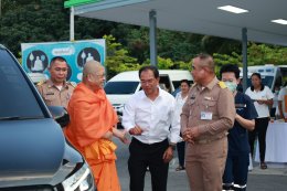 พิธียกเสาเอกเป็นปฐมฤกษ์ อาคารพระมงคลเทพมุนี (สด จนฺทสโร) 