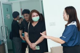 ต้อนรับโรงพยาบาลหลวงพ่อทวีศักดิ์ ชุตินฺธโร อุทิศ ในโอกาสเข้าศึกษาดูงานด้าน "การบริหารจัดการศูนย์ฟื้นฟูผู้ป่วย"