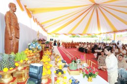 พิธียกเสาเอกเป็นปฐมฤกษ์ อาคารพระมงคลเทพมุนี (สด จนฺทสโร) 